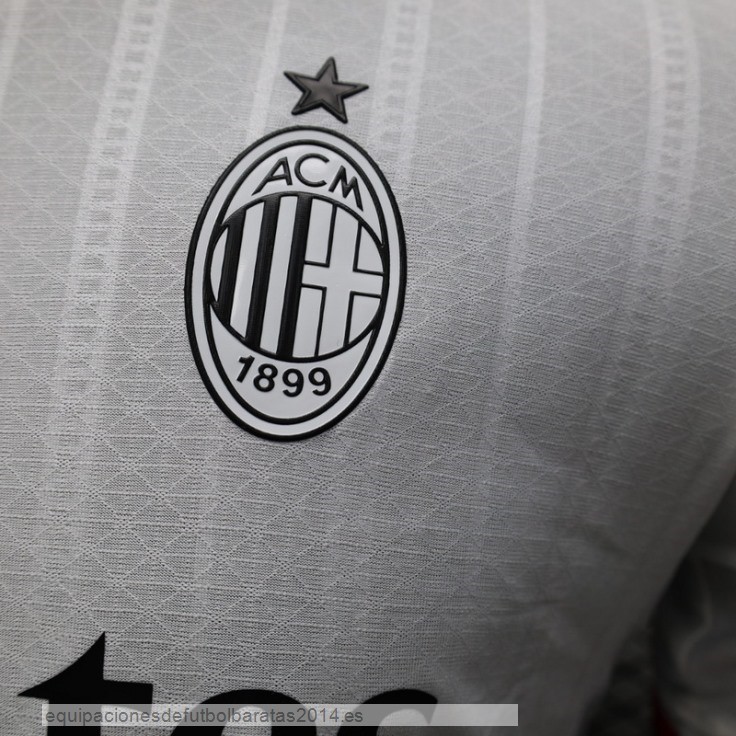 Nuevo 2ª Jugadores Camiseta AC Milan 24/25 Blanco Baratas